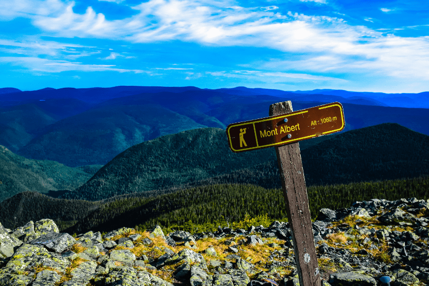 At the summit of Mont Albert in Gaspesie